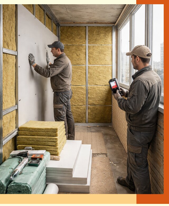 Утепление балкона в Калининграде от 4553 руб. под ключ | ТепломастерКлн