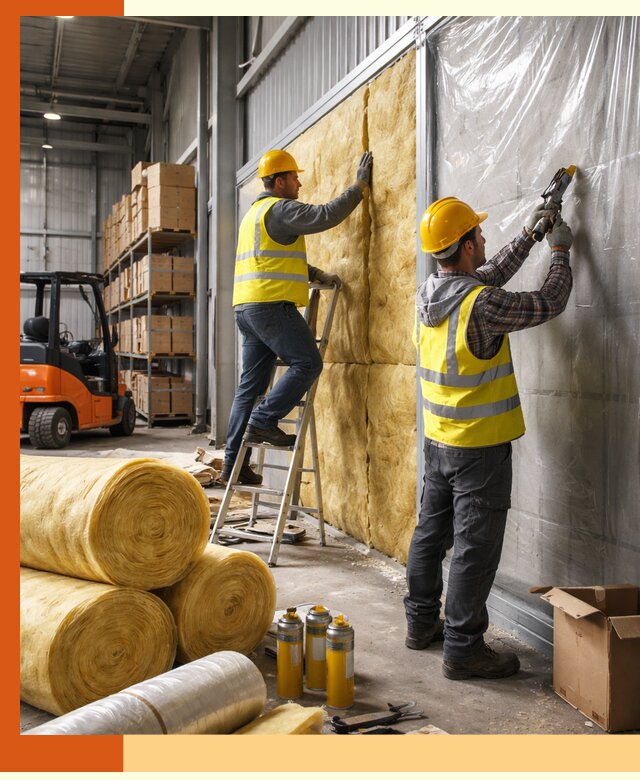 Утепление склада с техникой в Калининграде под ключ