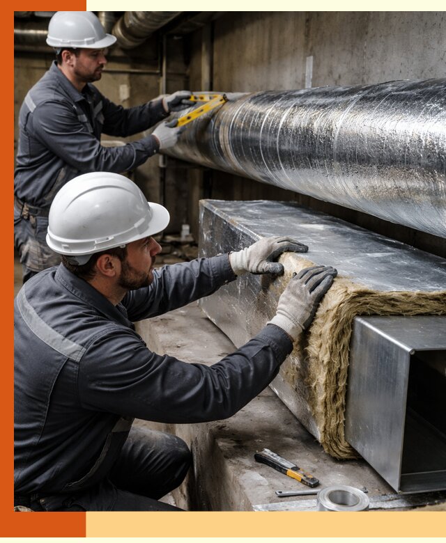 Профессиональное утепление воздуховодов и теплоизоляция в Калининграде