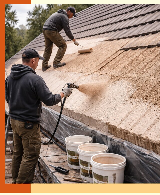 Утепление кровли жидкой пробкой в Калининграде для домов и зданий