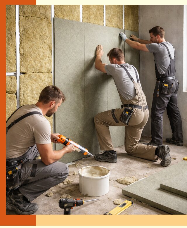 Профессиональная шумоизоляция стен в Калининграде для квартир и домов